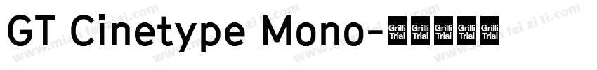 GT Cinetype Mono字体转换